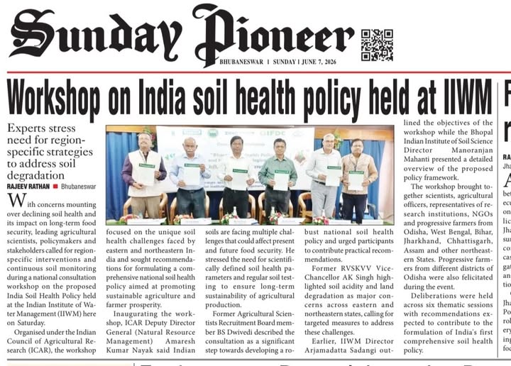 Workshop on India soil health policy held at IIWM