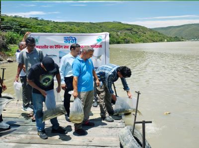 ICAR-CIFRI, Barrackpore Strengthens Riverine Biodiversity under Namami Gange with Release of 7,000 Golden Mahseer Fingerlings in the Alaknanda River