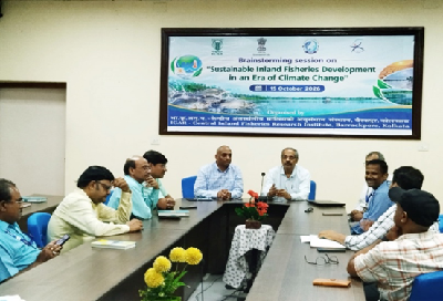 ICAR-CIFRI, Barrackpore Brainstorms Climate-Resilient Inland Fisheries, Promotes Drone-Based Fish Transportation and Sustainable Wetland Utilisation